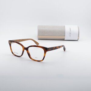 Jimmy Choo JC150 0Q9W 00 Square Eyeglasses - Havana 52mm